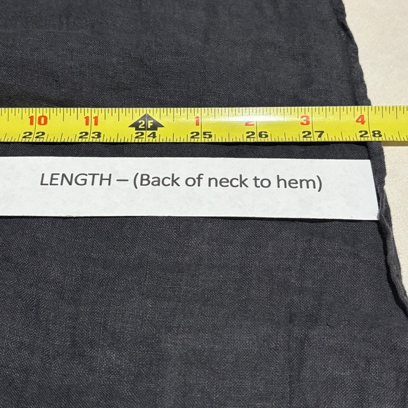 Soft Surroundings Womens ¾ sleeve Linen Peasant Blouse Top XL Oversize Lagenlook - Picture 6 of 8